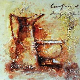 Textured Utensils oil painting